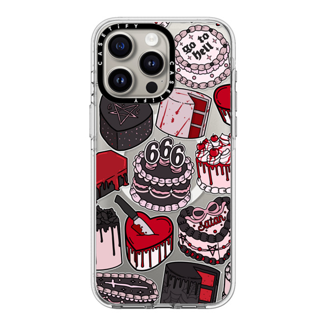 Chiara LB Art x CASETiFY iPhone 15 Pro Max ケース クリア クリア ケース MagSafe対応 Spooky Cakes by Chiara LB art