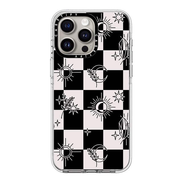 Chiara LB Art x CASETiFY iPhone 15 Pro Max ケース クリア クリア ケース MagSafe対応 Witchy Checkered Print