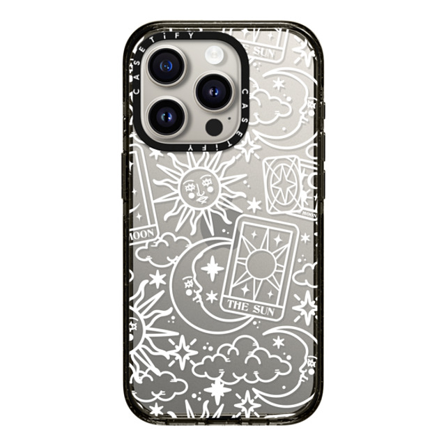 Chiara LB Art x CASETiFY iPhone 15 Pro ケース ブラック インパクトケース Tarot Galaxy by Chiara LB art