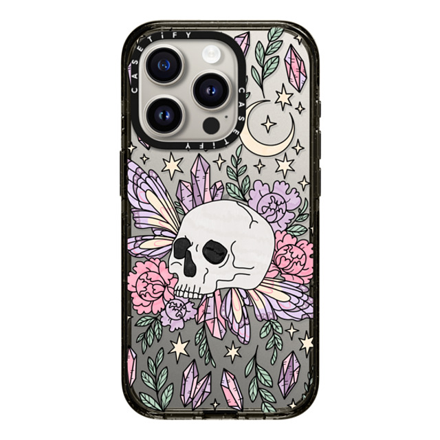 Chiara LB Art x CASETiFY iPhone 15 Pro ケース ブラック インパクトケース Enchanted Garden