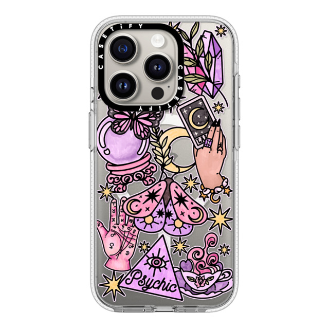 Chiara LB Art x CASETiFY iPhone 15 Pro ケース クリア クリア ケース MagSafe対応 Whimsical Witch by Chiara LB art