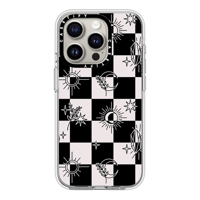 Chiara LB Art x CASETiFY iPhone 15 Pro ケース クリア クリア ケース MagSafe対応 Witchy Checkered Print