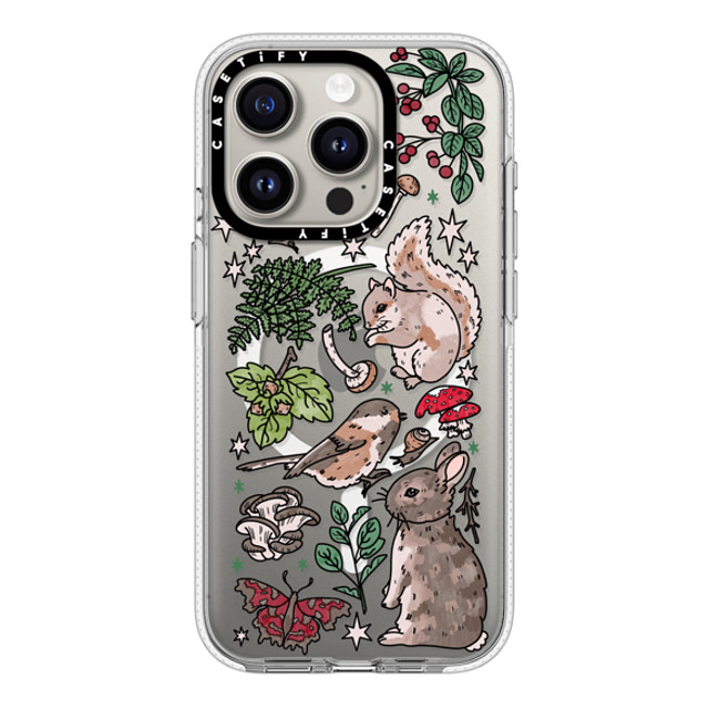 Chiara LB Art x CASETiFY iPhone 15 Pro ケース クリア クリア ケース MagSafe対応 Woodland Magic