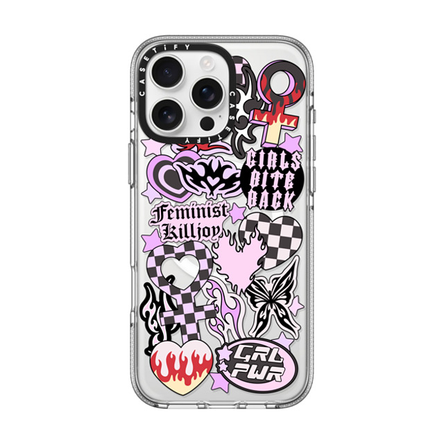 Chiara LB Art x CASETiFY iPhone 16 Pro Max ケース Sticker,Star クリア クリア ケース MagSafe対応 Feminist Killjoy by Chiara LB art Back to School Chiara LB Art x CASETiFY iPhone 16 Pro Max ケース Sticker,Star クリア クリア ケース MagSafe対応 Feminist Killjoy by Chiara LB art Back to School