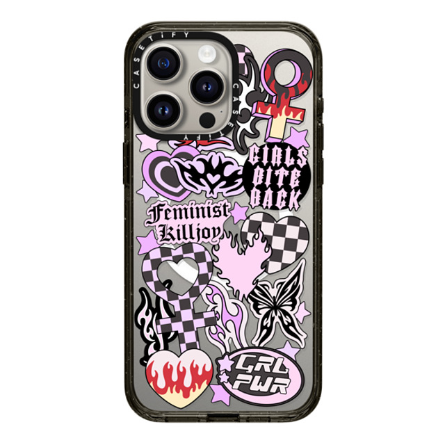 Chiara LB Art x CASETiFY iPhone 15 Pro Max ケース Sticker,Star ブラック インパクトケース MagSafe対応 Feminist Killjoy by Chiara LB art Back to School Chiara LB Art x CASETiFY iPhone 15 Pro Max ケース Sticker,Star ブラック インパクトケース MagSafe対応 Feminist Killjoy by Chiara LB art Back to School