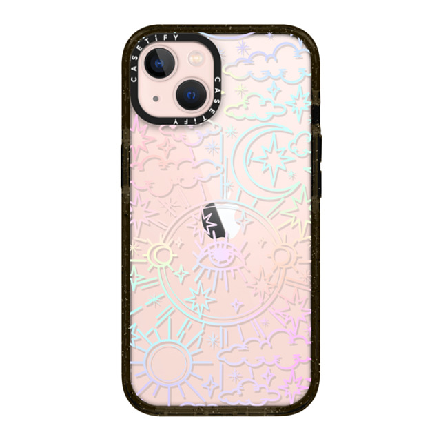 Chiara LB Art x CASETiFY iPhone 13 ケース ブラック インパクトケース Celestial Dream by Chiara LB art