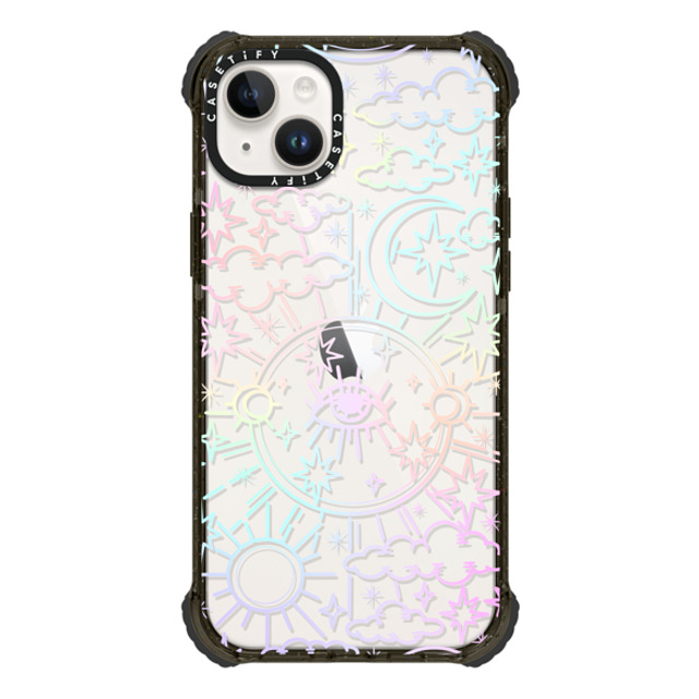 Chiara LB Art x CASETiFY iPhone 14 Plus ケース Star,Cloud ブラック ウルトラインパクトケース Celestial Dream by Chiara LB art Mother's Day Chiara LB Art x CASETiFY iPhone 14 Plus ケース Star,Cloud ブラック ウルトラインパクトケース Celestial Dream by Chiara LB art Mother's Day