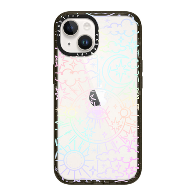 Chiara LB Art x CASETiFY iPhone 14 ケース ブラック インパクトケース Celestial Dream by Chiara LB art