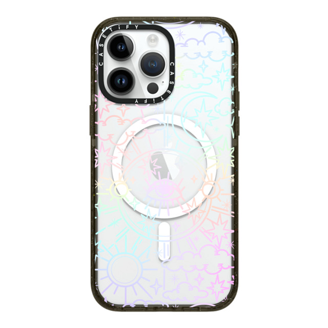 Chiara LB Art x CASETiFY iPhone 14 Pro Max ケース ブラック インパクトケース MagSafe対応 Celestial Dream by Chiara LB art