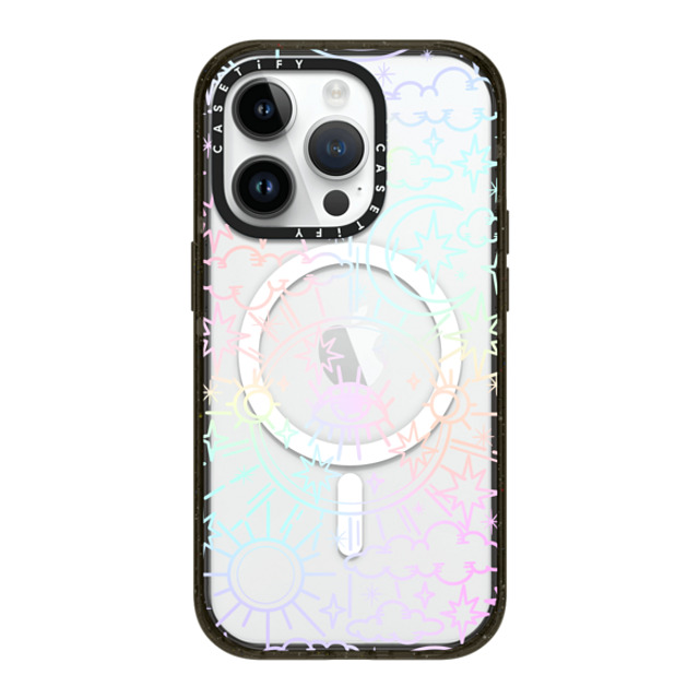 Chiara LB Art x CASETiFY iPhone 14 Pro ケース ブラック インパクトケース MagSafe対応 Celestial Dream by Chiara LB art