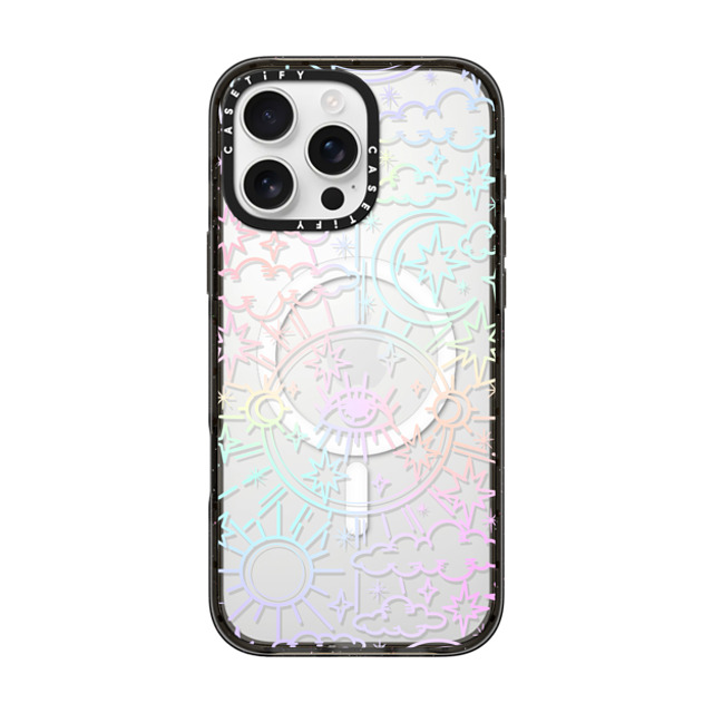 Chiara LB Art x CASETiFY iPhone 16 Pro Max ケース ブラック インパクトケース MagSafe対応 Celestial Dream by Chiara LB art