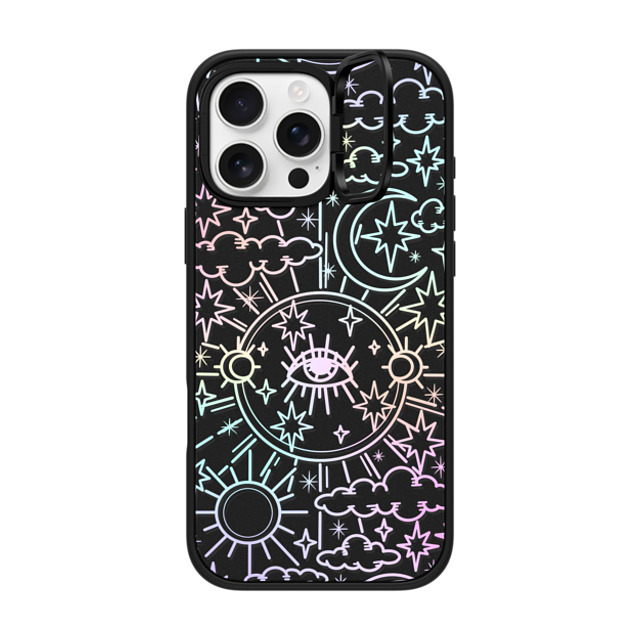 Chiara LB Art x CASETiFY iPhone 16 Pro Max ケース マットブラック インパクトリングスタンドケース MagSafe対応 Celestial Dream by Chiara LB art