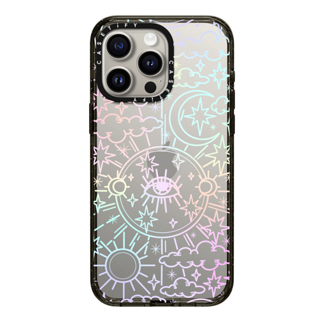 Chiara LB Art x CASETiFY iPhone 15 Pro Max ケース ブラック インパクトケース Celestial Dream by Chiara LB art