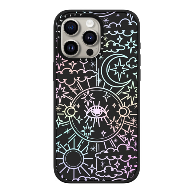 Chiara LB Art x CASETiFY iPhone 15 Pro Max ケース マットブラック インパクトケース MagSafe対応 Celestial Dream by Chiara LB art