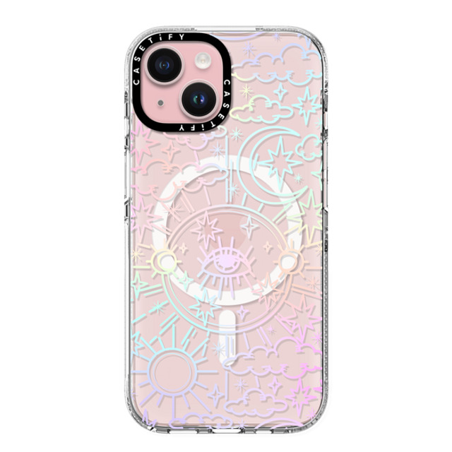 Chiara LB Art x CASETiFY iPhone 15 ケース クリア クリア ケース MagSafe対応 Celestial Dream by Chiara LB art