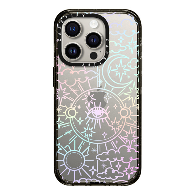 Chiara LB Art x CASETiFY iPhone 15 Pro ケース ブラック インパクトケース Celestial Dream by Chiara LB art