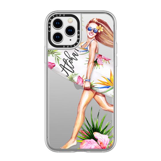 Aloha Surf Girl Summer Floral Beach Fashion Tropical Flowers