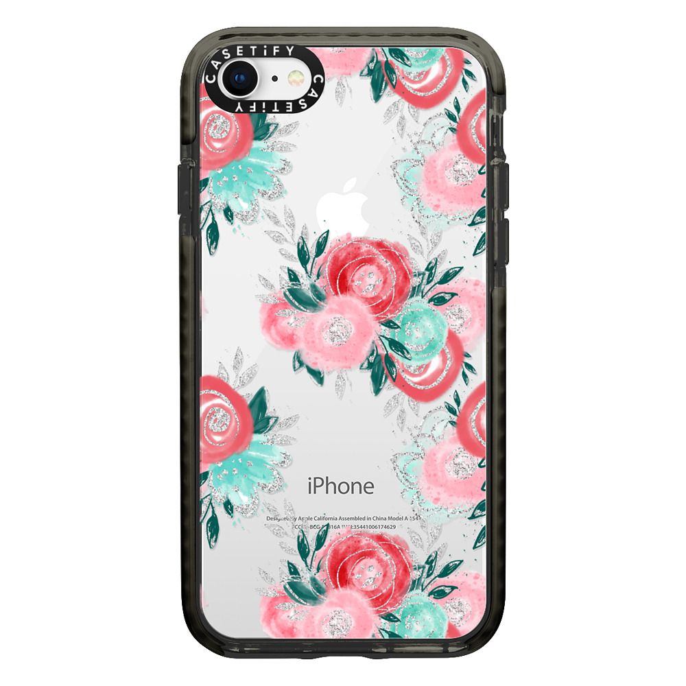 Watercolor Blooms Transparent Background Clear Case Casetify De