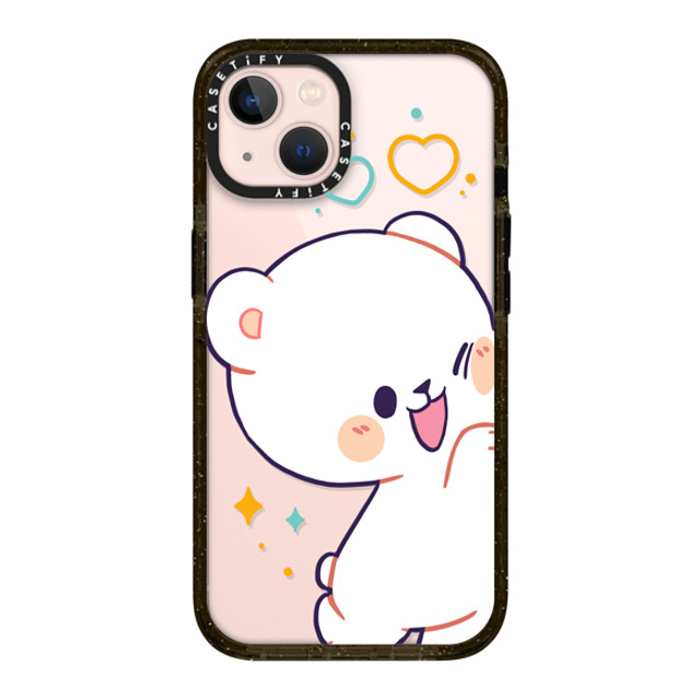 MilkMochaBear x CASETiFY iPhone 13 ケース ブラック インパクトケース Bumping Milk