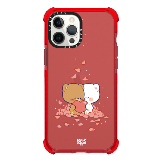 MilkMochaBear x CASETiFY iPhone 12 Pro Max ケース レッド ウルトラインパクトケース Surrounding Love