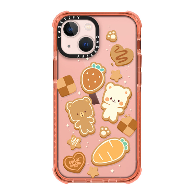 MilkMochaBear x CASETiFY iPhone 13 Mini Case Peach ウルトラインパクトケース Cookies! MilkMochaBear x CASETiFY iPhone 13 Mini Case Peach ウルトラインパクトケース Cookies!