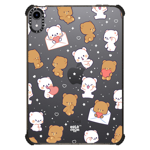 MilkMochaBear x CASETiFY iPad Mini (A17 Pro/第6世代) ブラック iPad インパクト ケース Sending Hearts Father's Day MilkMochaBear x CASETiFY iPad Mini (A17 Pro/第6世代) ブラック iPad インパクト ケース Sending Hearts Father's Day