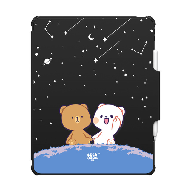 MilkMochaBear x CASETiFY iPad Air 13-inch (M2/M3) Black インパクト フォリオ ケース Shooting Star MilkMochaBear x CASETiFY iPad Air 13-inch (M2/M3) Black インパクト フォリオ ケース Shooting Star
