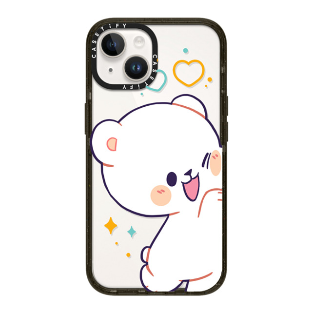 MilkMochaBear x CASETiFY iPhone 14 ケース ブラック インパクトケース Bumping Milk