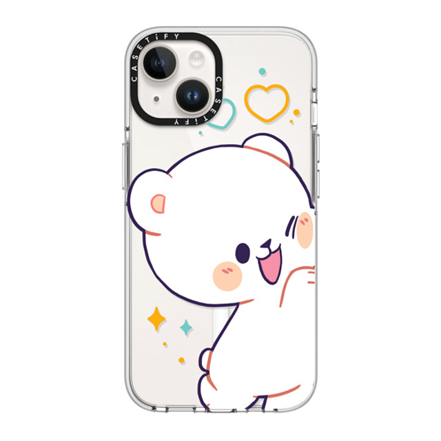 MilkMochaBear x CASETiFY iPhone 14 ケース クリア クリア ケース MagSafe対応 Bumping Milk