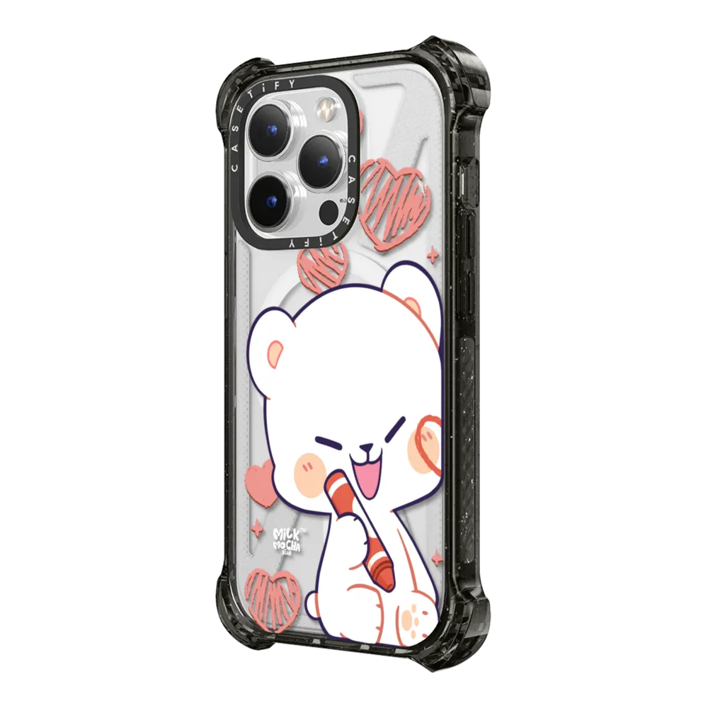 Bounce iPhone 14 Pro Max Case MagSafe Compatible - Heart Cheek Milk