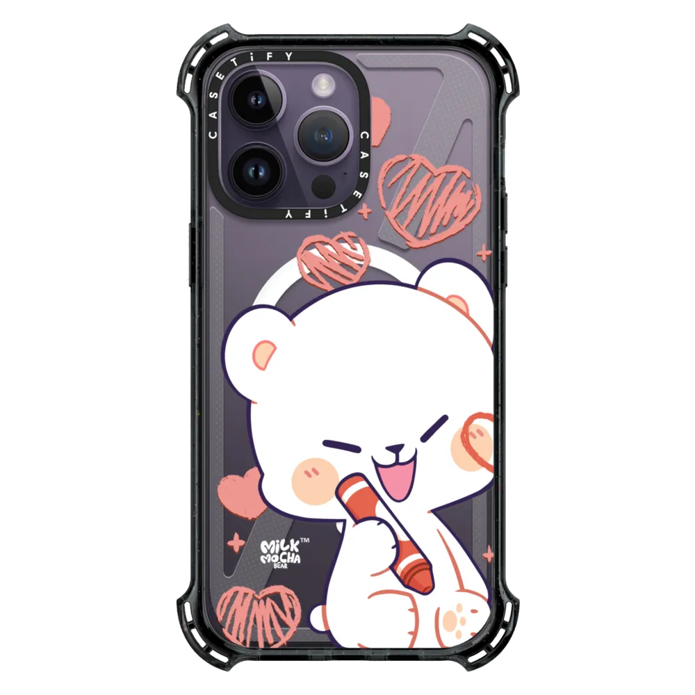 Bounce iPhone 14 Pro Max Case MagSafe Compatible - Heart Cheek Milk