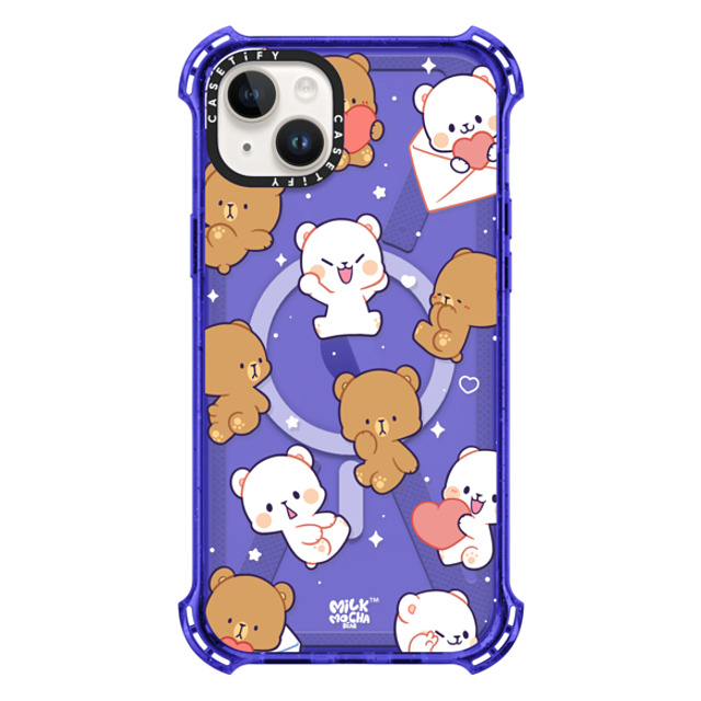 MilkMochaBear x CASETiFY iPhone 14 Plus ケース Peri Purple バウンスケース Sending Hearts Father's Day MilkMochaBear x CASETiFY iPhone 14 Plus ケース Peri Purple バウンスケース Sending Hearts Father's Day