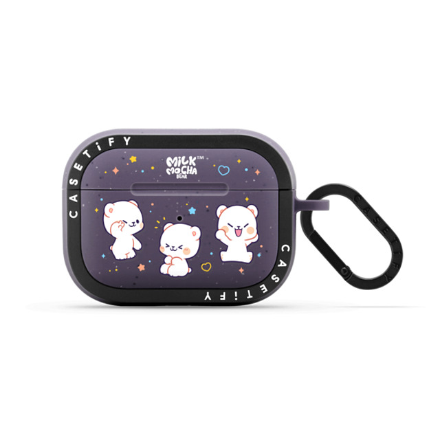 MilkMochaBear x CASETiFY AirPods Pro 2 Matte Deep Purple バウンス ケース Floating Milk MilkMochaBear x CASETiFY AirPods Pro 2 Matte Deep Purple バウンス ケース Floating Milk