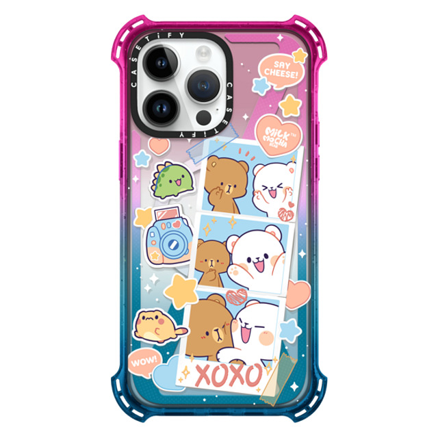 MilkMochaBear x CASETiFY iPhone 14 Pro Max ケース Cotton Candy バウンスケース Captured Moments