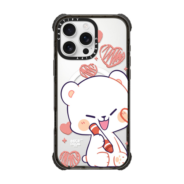 MilkMochaBear x CASETiFY iPhone 16 Pro Max Case Black ウルトラ インパクトケース MagSafe 対応 Heart Cheek Milk MilkMochaBear x CASETiFY iPhone 16 Pro Max Case Black ウルトラ インパクトケース MagSafe 対応 Heart Cheek Milk