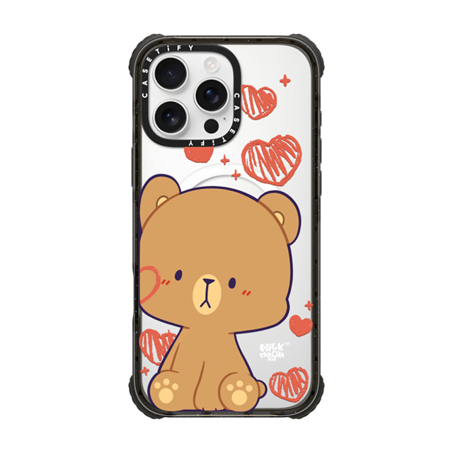 MilkMochaBear x CASETiFY iPhone 16 Pro Max Case Black ウルトラ インパクトケース MagSafe 対応 Heart Cheek Mocha MilkMochaBear x CASETiFY iPhone 16 Pro Max Case Black ウルトラ インパクトケース MagSafe 対応 Heart Cheek Mocha