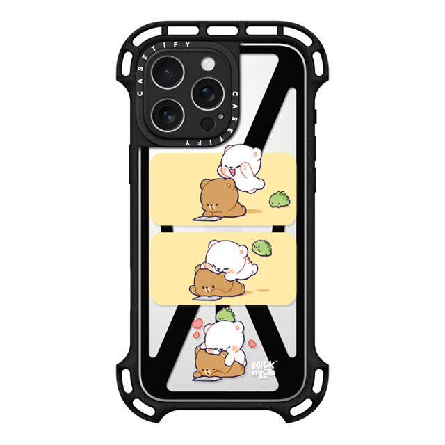 MilkMochaBear x CASETiFY iPhone 16 Pro Max ケース ブラック ウルトラ バウンスケース MagSafe対応 Jump Hug