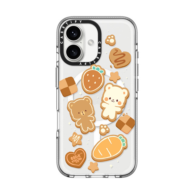 MilkMochaBear x CASETiFY iPhone 16 ケース クリア クリア ケース MagSafe対応 Cookies!