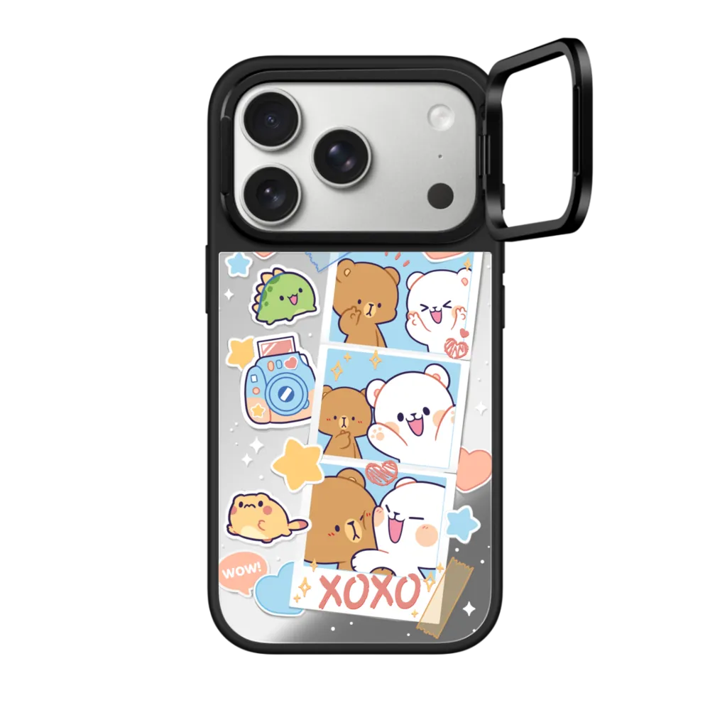 Mirror Ring Stand iPhone 17 Pro Case MagSafe Compatible - Captured Moments