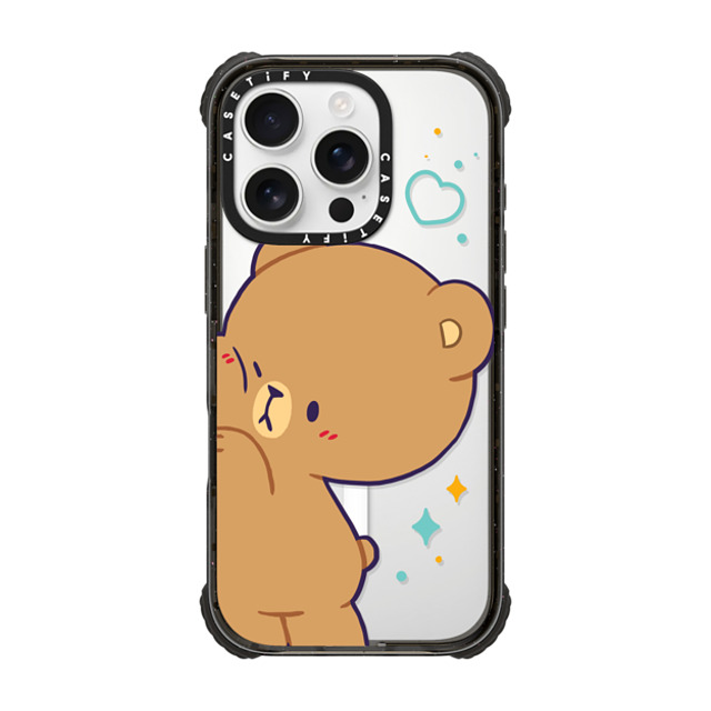 MilkMochaBear x CASETiFY iPhone 16 Pro Case Black ウルトラ インパクトケース MagSafe 対応 Bumping Mocha MilkMochaBear x CASETiFY iPhone 16 Pro Case Black ウルトラ インパクトケース MagSafe 対応 Bumping Mocha