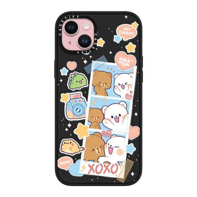MilkMochaBear x CASETiFY iPhone 15 Plus Case マットブラック Impact Case MagSafe Compatible Captured Moments Mother's Day MilkMochaBear x CASETiFY iPhone 15 Plus Case マットブラック Impact Case MagSafe Compatible Captured Moments Mother's Day