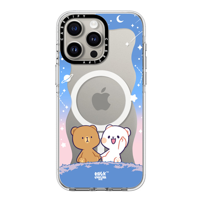 MilkMochaBear x CASETiFY iPhone 15 Pro Max ケース クリア クリア ケース MagSafe対応 Shooting Star