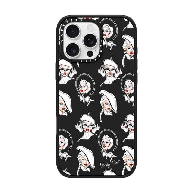 CASETiFY iPhone 16 Pro Max ケース マットブラック インパクトケース MagSafe対応 Star Star Nicky Doll Stickers Back to School CASETiFY iPhone 16 Pro Max ケース マットブラック インパクトケース MagSafe対応 Star Star Nicky Doll Stickers Back to School