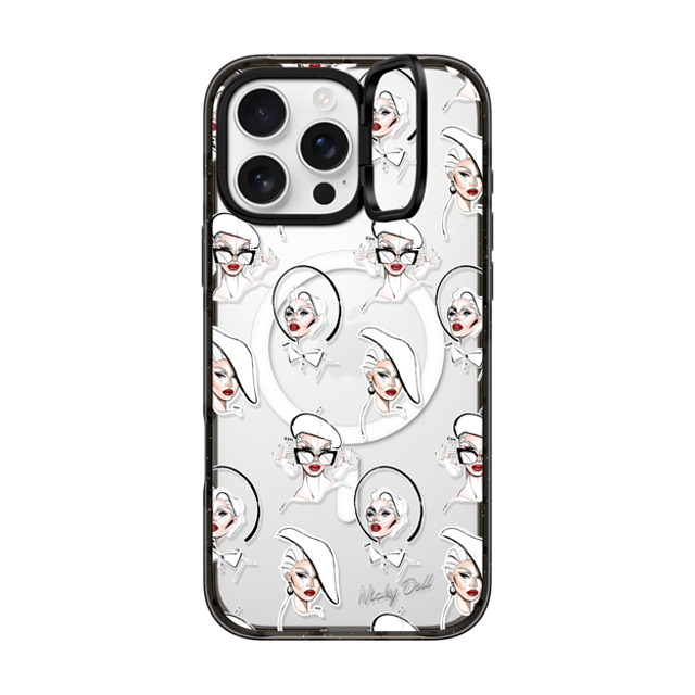 CASETiFY iPhone 16 Pro Max ケース ブラック インパクトリングスタンドケース MagSafe対応 Star Star Nicky Doll Stickers Back to School CASETiFY iPhone 16 Pro Max ケース ブラック インパクトリングスタンドケース MagSafe対応 Star Star Nicky Doll Stickers Back to School