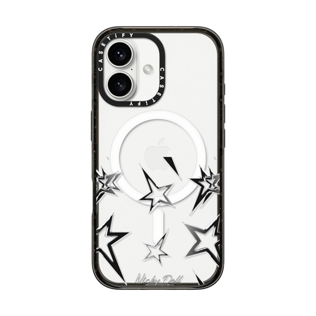 CASETiFY iPhone 16 ケース ブラック インパクトケース MagSafe対応 Star Star Nicky Stars Back to School CASETiFY iPhone 16 ケース ブラック インパクトケース MagSafe対応 Star Star Nicky Stars Back to School