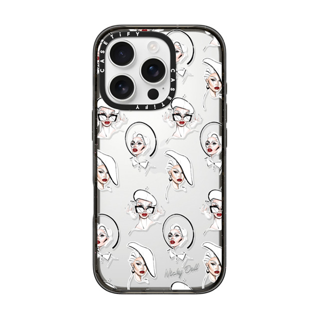 CASETiFY iPhone 16 Pro ケース ブラック インパクトケース Star Star Nicky Doll Stickers Back to School CASETiFY iPhone 16 Pro ケース ブラック インパクトケース Star Star Nicky Doll Stickers Back to School