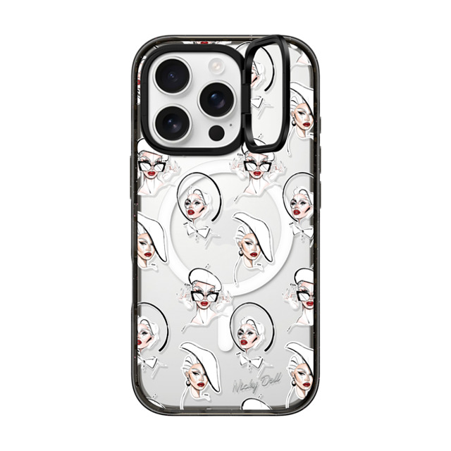 CASETiFY iPhone 16 Pro ケース ブラック インパクトリングスタンドケース MagSafe対応 Star Star Nicky Doll Stickers Back to School CASETiFY iPhone 16 Pro ケース ブラック インパクトリングスタンドケース MagSafe対応 Star Star Nicky Doll Stickers Back to School
