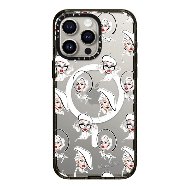 CASETiFY iPhone 15 Pro Max ケース ブラック インパクトケース MagSafe対応 Star Star Nicky Doll Stickers Back to School CASETiFY iPhone 15 Pro Max ケース ブラック インパクトケース MagSafe対応 Star Star Nicky Doll Stickers Back to School