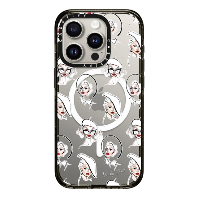 CASETiFY iPhone 15 Pro ケース ブラック インパクトケース MagSafe対応 Star Star Nicky Doll Stickers Back to School CASETiFY iPhone 15 Pro ケース ブラック インパクトケース MagSafe対応 Star Star Nicky Doll Stickers Back to School