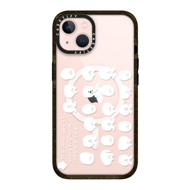 SOSO FAMILY x CASETiFY iPhone 13 ケース ブラック インパクトケース MagSafe対応 SOSO DAY